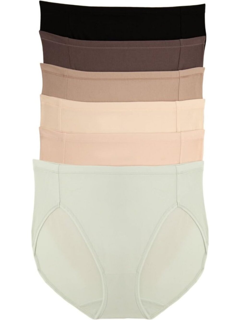 Super Stretchy Cotton Hi-Cut Briefs 6-Pack | Comfort Fit Underwear Set